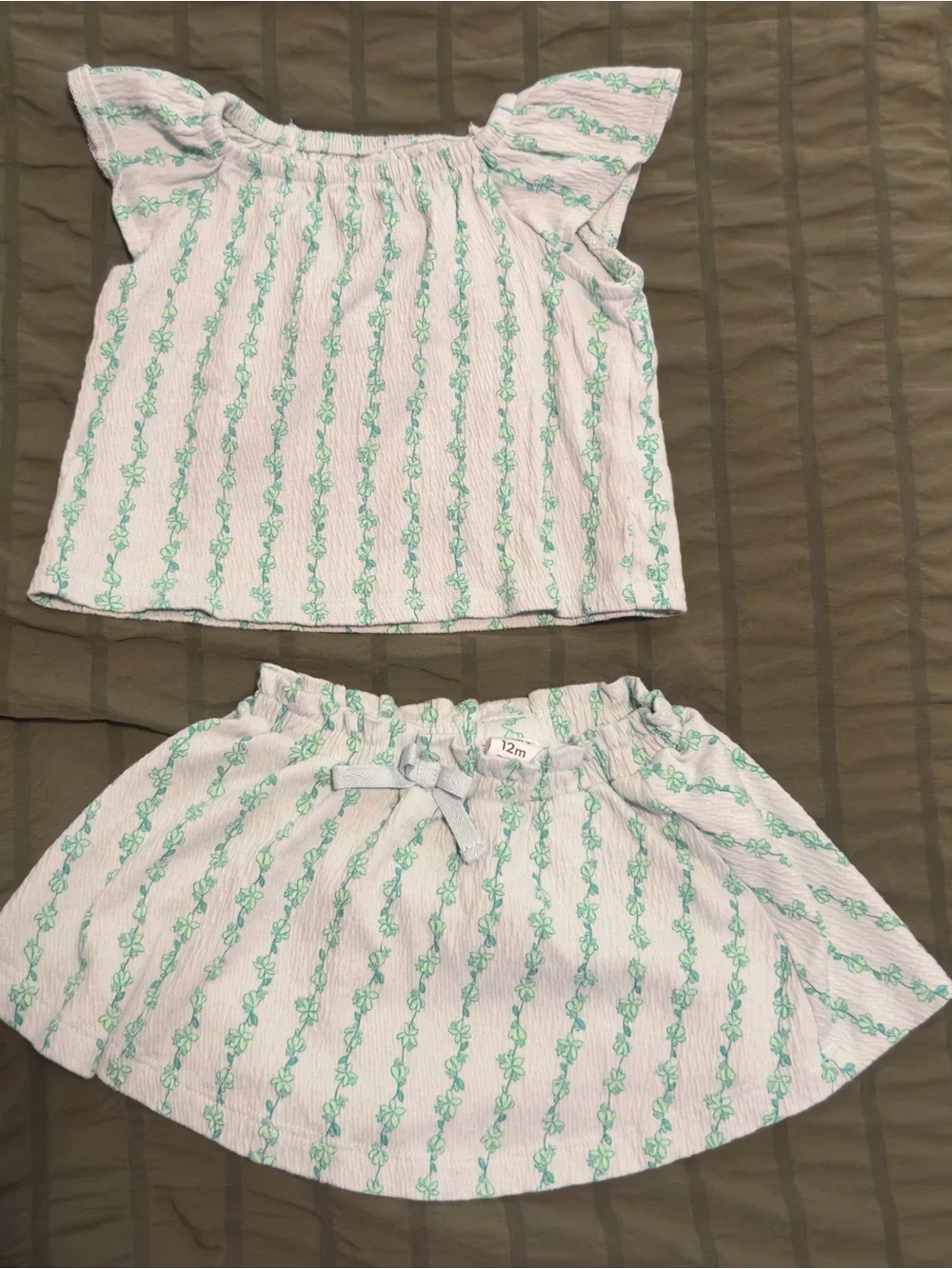 Carter's Green Printed Set